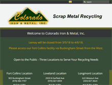 Tablet Screenshot of coloradoironmetal.com